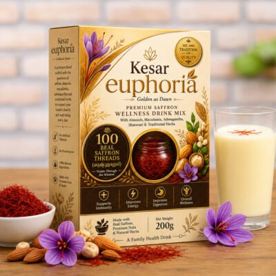 Kesar Euphoria – Premium Saffron Wellness Drink Mix