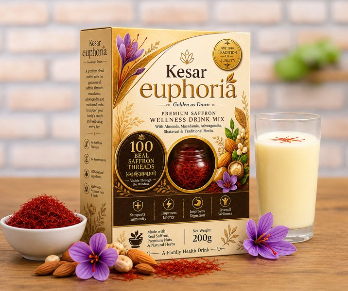 Kesar Euphoria – Premium Saffron Wellness Drink Mix